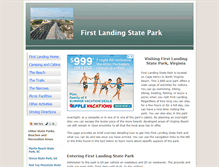 Tablet Screenshot of first-landing-state-park.org